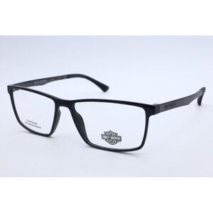 HARLEY-DAVIDSON HD 0794 001 Rectangle Matte Black Eyeglasses Clear Lenses 57mm